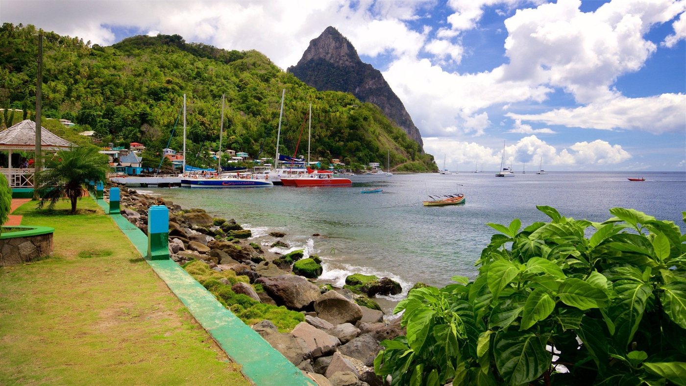 Soufriere and the Pitons in Saint Lucia