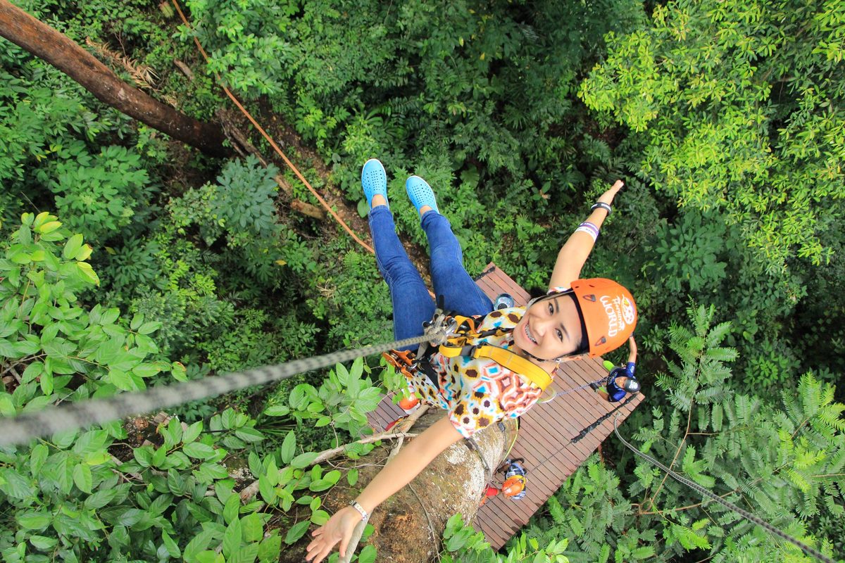 Zipline adventure in Saint Lucia